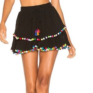 Majorelle calypso Pom Pom skirt from revolve
